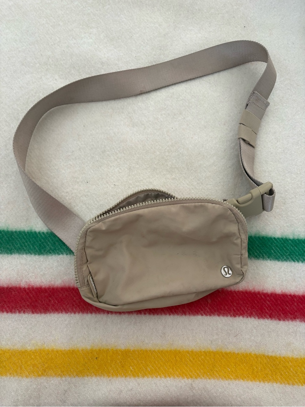 lululemon athletica Taupe Waist Pack with Adjustable Strap